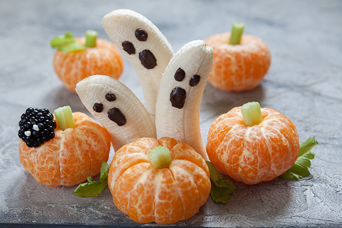 frutas para halloween 